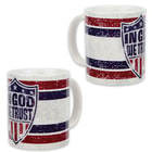 In God We Trust / Psalm 33:12 - Ceramic Coffee Mug - 11 oz