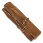The leather storage pouch