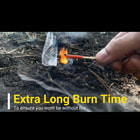 The matches will burn intensely for up to 25 seconds.