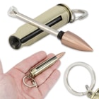 Permanent Match Bullet Key Chain 2 for 1