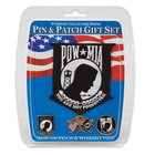 POW MIA Lapel Pin and Patch Gift Set