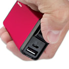 Rechargeable Hand Warmer 2-in-1 Charger Power Bank Red