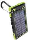8,000 MAH Solar Charger And Power Bank With Carabiner