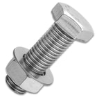 Discreet Spy Nut And Bolt Safe - Constructed Of Solid Stainless Steel, Hidden Compartment, Screw-Top Lid - Length 2”