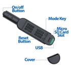 The parts of the pen spy camera