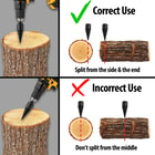The right way and wrong way to use the wood splitter drill bit