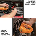 Full image showing the Electric Impact Wrench in use.