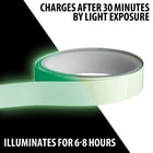 Full image showing the charge time and illumination time of the Luminous Tape 2 Pack.