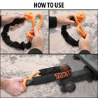 Full image showing how to use the 6" Shackles 2 Pack.