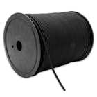 The high-strength, black nylon paracord is 5/32” in diameter and has seven inner strands, giving it 610 lbs holding power
