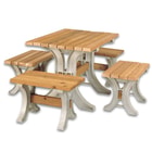 2 x 4 Basics AnySize Table / Bench Kit - All Hardware, Instructions; Just add Lumber - Requires Only Saw, Screwdriver - Only Straight Cuts - Customizable Size