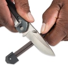 Bear & Son Gatco 60016 Portable Triangular Ceramic Knife Sharpener for All Edges / Points