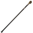 Sprockedermis Sword Cane with Steampunk-Style Screw/Nut/Bolt-Covered Skull Handle