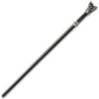 Full image of the Black Vorthelok Forged Sword Cane in the shaft.