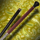United Cutlery Forged Ball Sword Cane Black Red Damascus