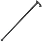 All black Honshu sword cane encased in tough exterior showcasing fiberglass-reinforced handle
