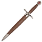 Crusader Sacred Duty Dagger With Scabbard - Stainless Steel Display Blade, ABS And Metal Handle - Length 14 1/2”