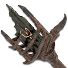 This black sword rings replica offers a rusted like appearance.