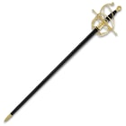 Rapier in its scabbard.