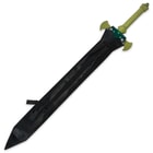 Green Carbon Steel Fantasy Sword