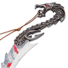 Screaming Red Dragon Fantasy Knife with Sheath 