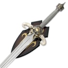 Historic Collectible Barbarian Warrior Sword With Display Plaque