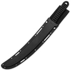 Black Ronin Combat Tanto Knife with Injection Molded Sheath