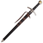 The sword in its scabbard
