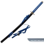 Black and Blue Heart Samurai Ninja Katana Sword