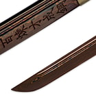 Dragon Stalker Wakizashi Sword Rich Black Damascus Steel Blade