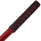 Red Hand-Carved Bokken Samurai Dragon Sword