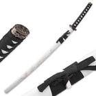 White Flying Dragon Sword With Engraved Scabbard