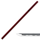 Shinwa Garnet Shirasaya Samurai Sword Damascus Steel Blade
