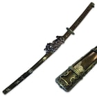 Ryumon Sceptre Damascus Steel Katana with Copper Saya - Genuine Ray Skin; Exquisite Gilt Pattern