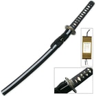 Hand Forged Carbon Steel Ryumon Wakizashi Sword With Scabbard