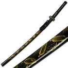 Ten Ryu Golden Leaf Katana Sword with Scabbard