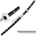 Anime Fantasy Samurai Sword White Feather Tsuba 