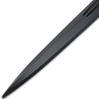 Close up image of the Training Single-Handed Broadsword polypropylene blade.