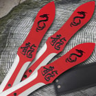 Red Dragon 3 Pc. Throwing Knife Set & Sheath