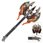 Flame Chaser Double Head Dragon Axe with Plaque
