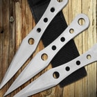 Lightning Bolt Throwing Knife 3 Pack and Sheath