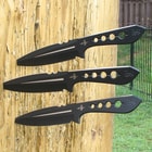 Kit Rae AirCobra 10 3/8 Inch Throwing Knife Triple Set