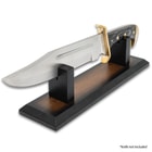 Angled image of the Knife Display Stand displaying a knife.