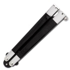 Smooth Black Butterfly Knife