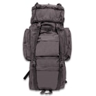 M48 Black Camping Backpack With Rain Cover - Heavy-Duty Nylon Construction, Multiple Pockets, Adjustable Shoulder Straps
