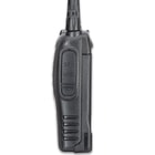 The 16-channel two-way radio has a 400-480 MHz range with a signal to noise ratio of 40dB/35dB via the noise reduction circuit