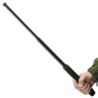 The Expandable Law Enforcement Baton is made of high quality, solid taper lock steel and has a textured steel handle