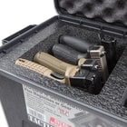 MTM Tactical Pistol Handgun Case - Four Guns, O-Ring Seal, Foam Lined, Triple Tabbed, Flexible Storage Area