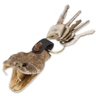 Genuine Rattlesnake Head Keychain