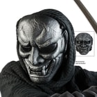 ABS Samurai Warrior Skeletal Facemask Silver & Black